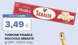 Oasi Torrone friabile nocciole SEBASTE offerta