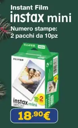 Euronics Instant film instax mini offerta
