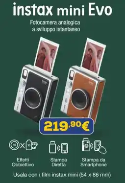 Euronics instax mini Evo offerta