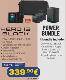 Euronics Gopro hero 13 black offerta