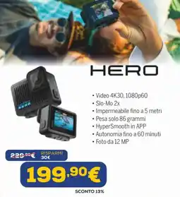 Euronics Gopro hero offerta