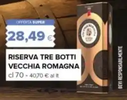 Oasi Riserva tre botti vecchia romagna offerta