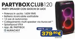 Euronics JBL PARTYBOXCLUB120 offerta