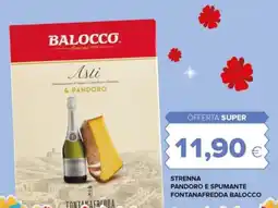 Oasi Strenna pandoro e spumante fontanafredda BALOCCO offerta
