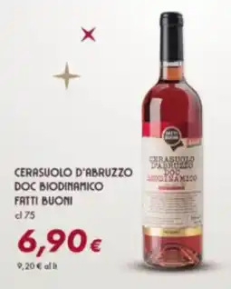Oasi Cerasuolo d'abruzzo doc biodinamico FATTI BUONI offerta