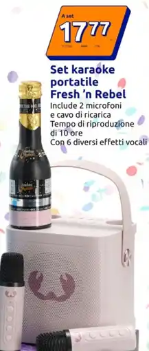 Action Set karaoke portatile Fresh 'n Rebel offerta