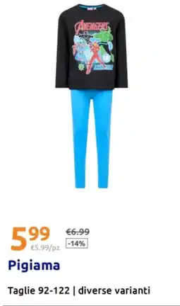Action Pigiama offerta