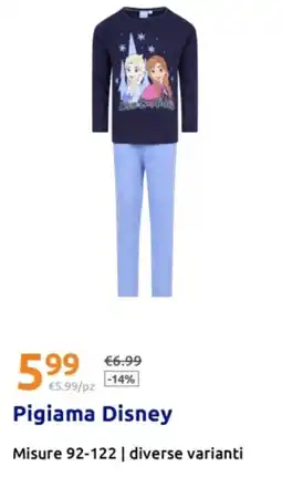 Action Pigiama Disney offerta