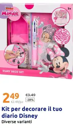 Action Kit per decorare il tuo diario Disney offerta