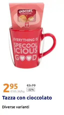 Action Tazza con cioccolato offerta