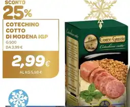 Ekom Cotechino cotto di modena IGP offerta