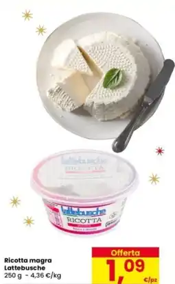 Eurospar Ricotta magra Lattebusche offerta