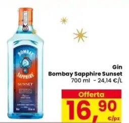 Eurospar Gin Bombay Sapphire Sunset offerta