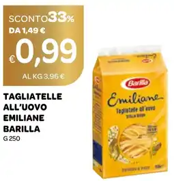 Ekom Tagliatelle all'uovo emiliane BARILLA offerta