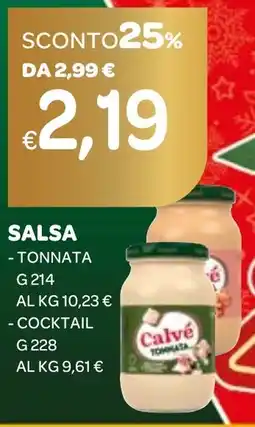 Ekom Calvé salsa tonnata, cocktail offerta