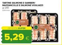Oasi Tartine salmone e gamberi/ mazzancolle e salmone vogliazzi offerta