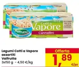 Eurospar Legumi Cotti a Vapore Valfrutta offerta