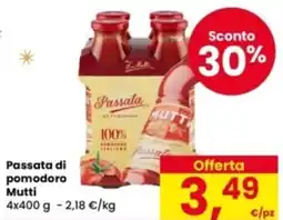 Eurospar Passata di pomodoro Mutti offerta