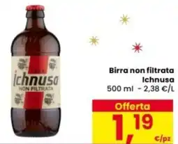 Eurospar Birra non filtrata Ichnusa offerta