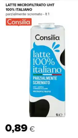Oasi Consilia latte microfiltrato uht 100% italiano offerta