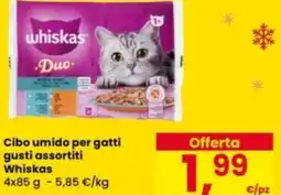 Eurospar Cibo umido per gatti Whiskas offerta
