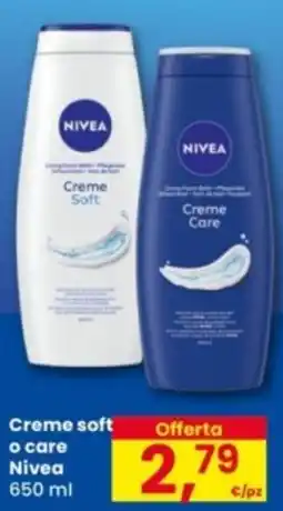Eurospar Creme soft o care Nivea offerta