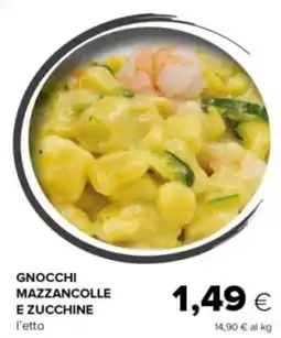 Oasi Gnocchi mazzancolle e zucchine offerta
