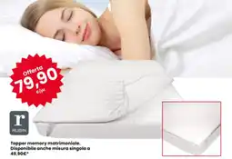 Eurospar RUBIN Topper memory matrimoniale offerta