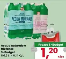 Eurospar Acqua naturale o frizzante S-Budget offerta