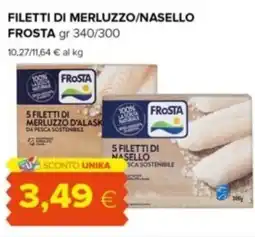 Oasi Filetti di merluzzo/nasello FROSTA offerta