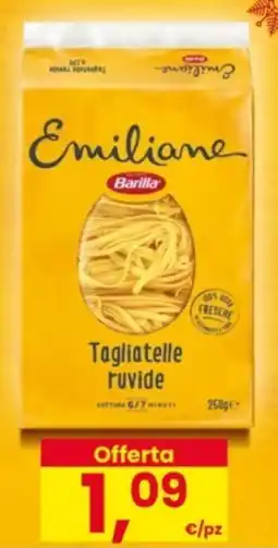 Eurospar Emiliane Barilla Tagliatelle ruvide offerta