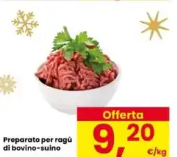 Interspar Preparato per ragù di bovino-suino offerta