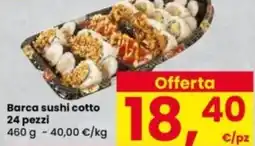 Interspar Barca sushi cotto 24 pezzi offerta