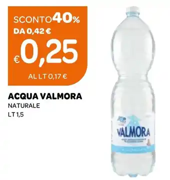 Acqua valmora naturale