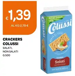 Ekom Crackers colussi salati, non salati offerta