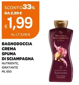 Ekom Bagnodoccia crema spuma di sciampagna nutriente, idratante offerta