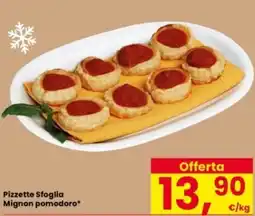 Interspar Pizzette Sfoglia Mignon pomodoro offerta