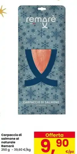 Interspar Carpaccio di salmone al naturale Remarè offerta
