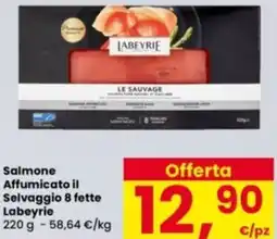 Interspar Salmone Affumicato il Selvaggio 8 fette Labeyrie offerta