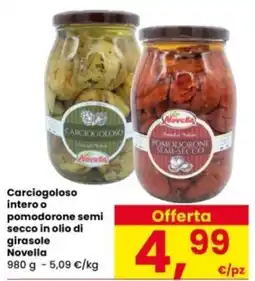 Interspar Carciogoloso intero o pomodorone semi secco in olio di girasole Novella offerta