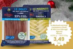 Interspar Le Marinate del Mar Cantabrico Filetti di Alici con Olio agli Agrumi Rizzoli offerta