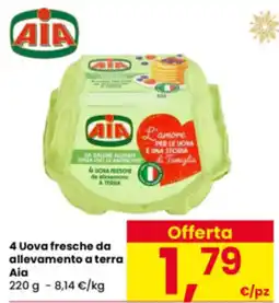 Interspar 4 Uova fresche da allevamento a terra Aia offerta