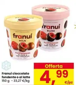 Interspar Franui cioccolato fondente o al latte offerta