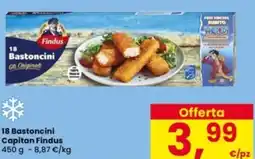 Interspar 18 Bastoncini Capitan Findus offerta
