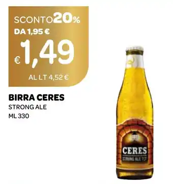 Ekom Birra ceres strong ale offerta
