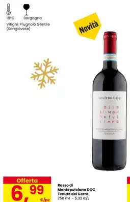 Interspar Rosso di Montepulciano DOC Tenute del Cerro offerta