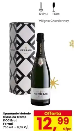 Interspar Spumante Metodo Classico Trento DOC Brut Ferrari offerta