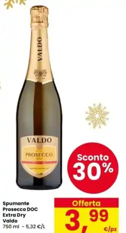 Interspar Spumante Prosecco DOC Extra Dry Valdo offerta