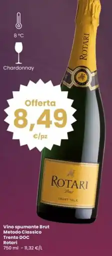 Interspar Vino spumante Brut Metodo Classico Trento DOC Rotari offerta