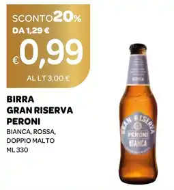 Ekom Birra gran riserva peroni bianca, rossa, doppio malto offerta